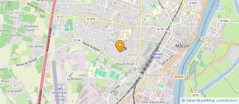 localisation de l'entreprise ECEF à MACON