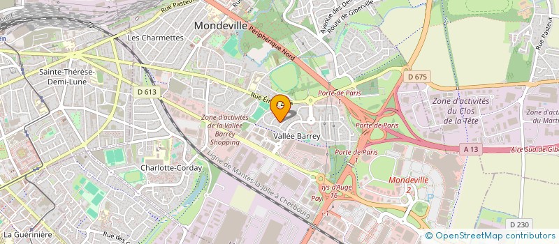 localisation de l'entreprise ECEIP CONSEIL  MONDEVILLE