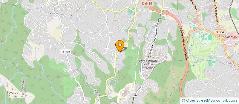 localisation de l'entreprise ECEMA à GRASSE