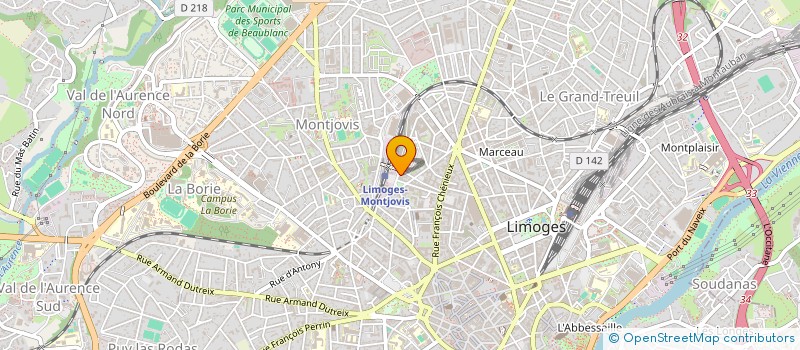 localisation de l'entreprise ECEMA LIMOGES à LIMOGES