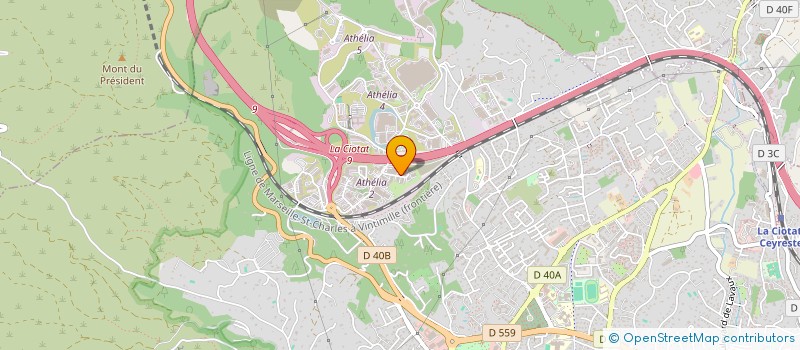 localisation de l'entreprise ECEP  LA CIOTAT