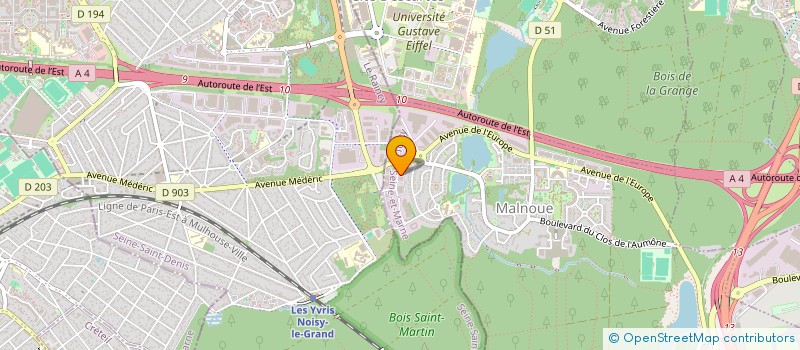 localisation de l'entreprise ECES  EMERAINVILLE