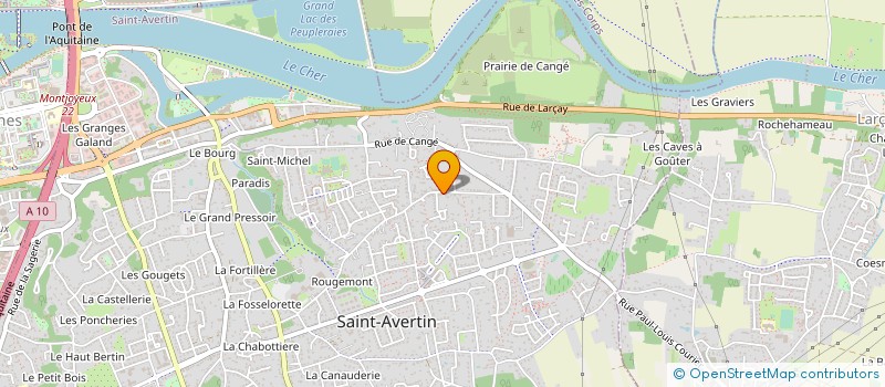 localisation de l'entreprise ECETEC à SAINT-AVERTIN