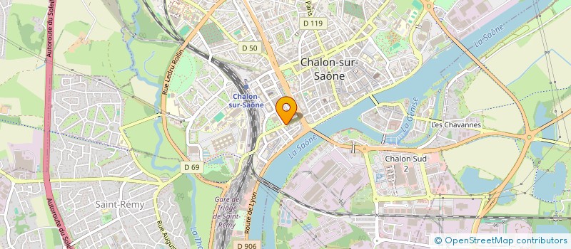 localisation de l'entreprise ECF à CHALON-SUR-SAONE