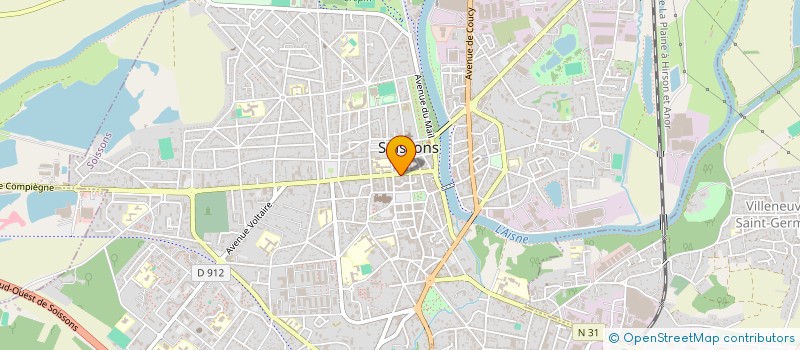 localisation de l'entreprise ECF à SOISSONS