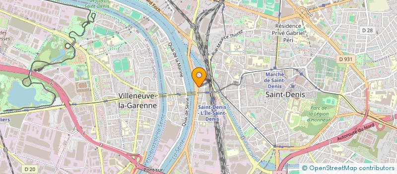 localisation de l'entreprise ECF à SAINT-DENIS