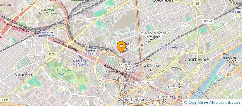 localisation de l'entreprise ECF  COURBEVOIE