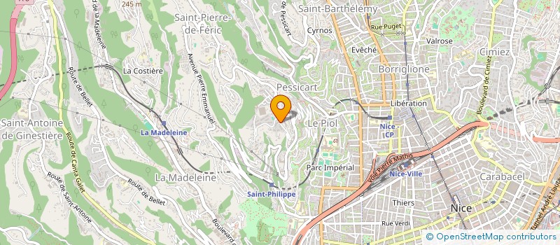 localisation de l'entreprise ECF ACOUSTIQUE à NICE