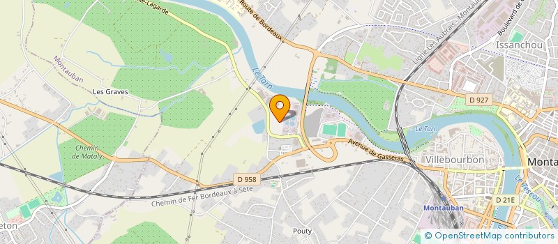 localisation de l'entreprise ECF CENTRE DE FORMATION C.F.R  MONTAUBAN