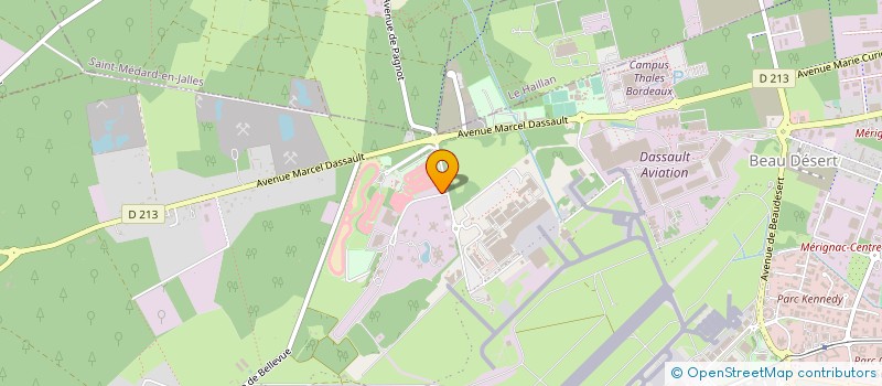 localisation de l'entreprise ECF CESR FPE à MERIGNAC