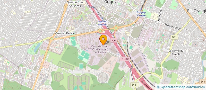 localisation de l'entreprise ECF EQUITY à GRIGNY