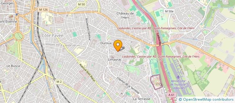 localisation de l'entreprise ECF - ETUDES ET COMMUNICATION FINANCIERE à TOULOUSE