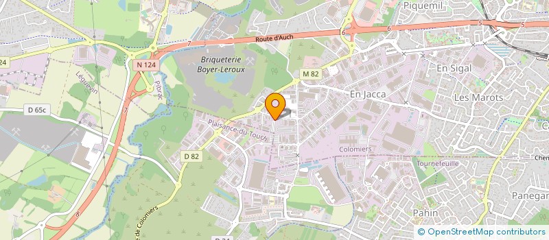 localisation de l'entreprise ECF G. SACAREAU à COLOMIERS