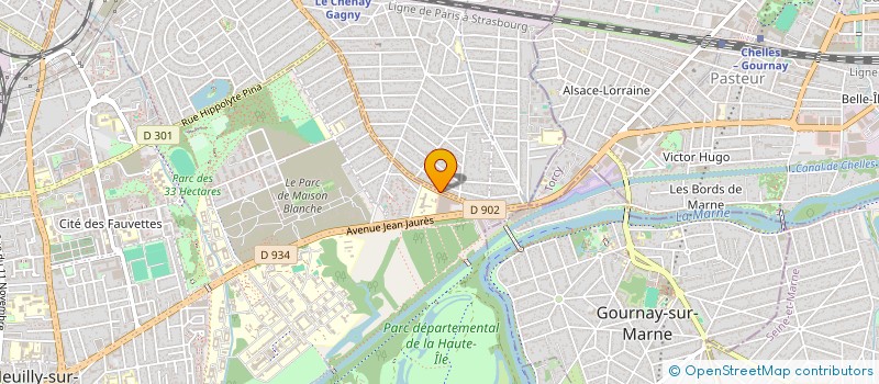 localisation de l'entreprise ECF GAGNY à GAGNY