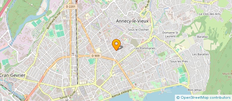 localisation de l'entreprise ECF IMMO à ANNECY