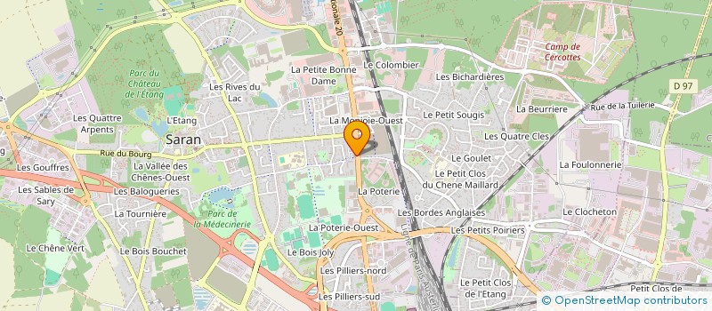 localisation de l'entreprise ECF STRUCTURES à CHANTEAU