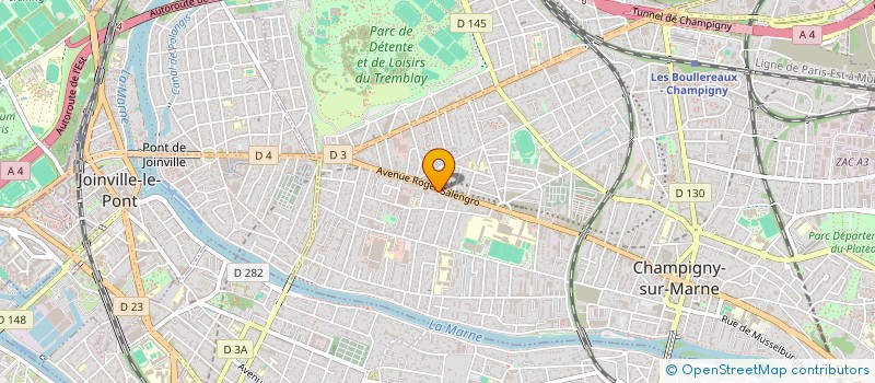 localisation de l'entreprise ECFC  LE THILLAY