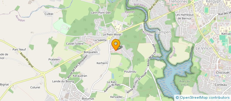 localisation de l'entreprise ECFIV  ARRADON