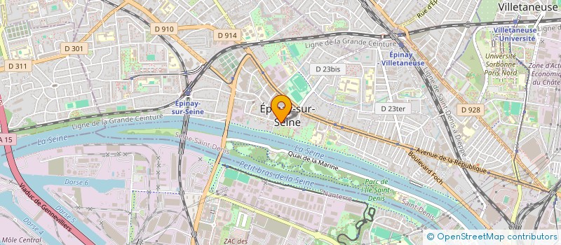 localisation de l'entreprise ECFR à EPINAY-SUR-SEINE