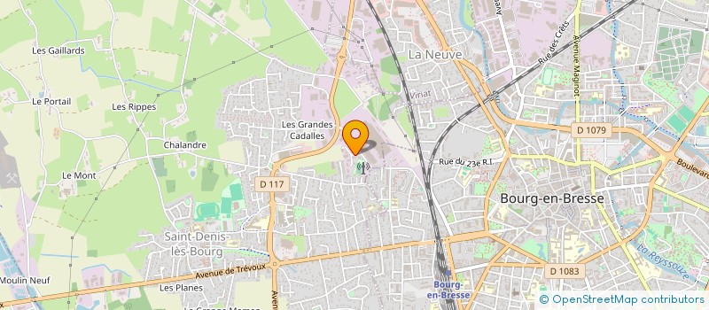 localisation de l'entreprise ECFV2D à SAINT-DENIS-LES-BOURG