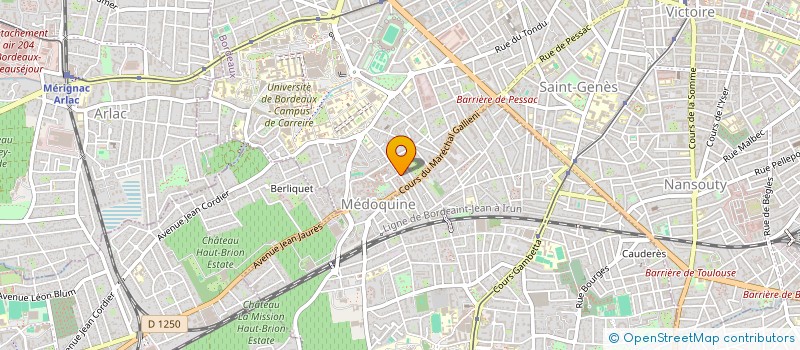 localisation de l'entreprise ECG  BORDEAUX