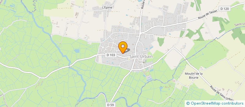 localisation de l'entreprise ECG  SAINT-URBAIN