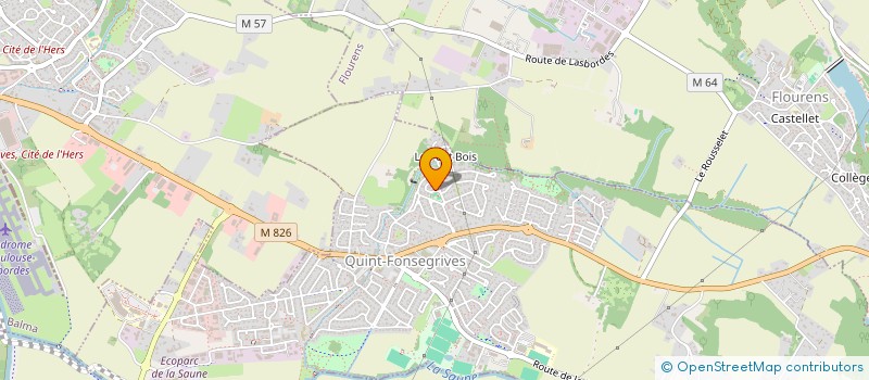 localisation de l'entreprise ECG  QUINT-FONSEGRIVES