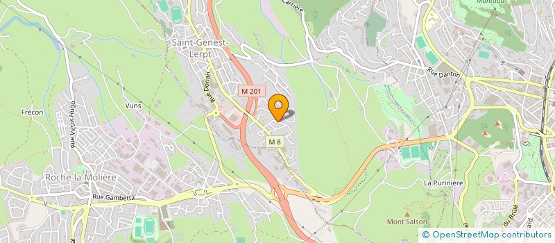 localisation de l'entreprise ECG & ASSOCIES  SAINT-GENEST-LERPT