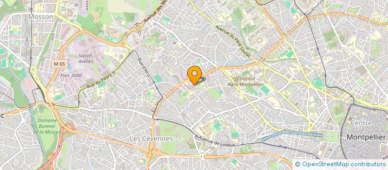 localisation de l'entreprise ECG BATIMENT à MONTPELLIER
