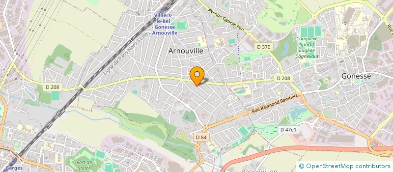 localisation de l'entreprise ECG ETANCHE à ARNOUVILLE
