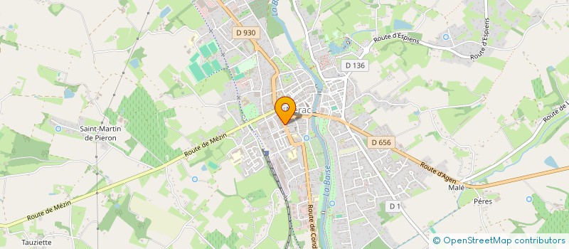 localisation de l'entreprise ECG IMMO  NERAC