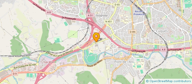 localisation de l'entreprise ECG SUPPORT à AIX-EN-PROVENCE