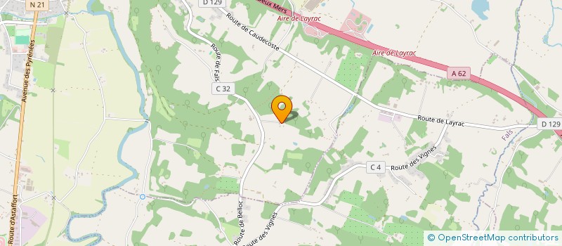 localisation de l'entreprise ECG47  LAYRAC