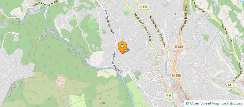 localisation de l'entreprise ECGP  LA COLLE-SUR-LOUP