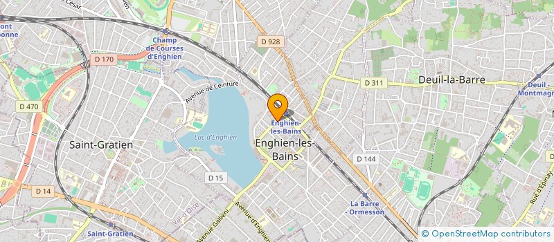 localisation de l'entreprise ECH  ENGHIEN-LES-BAINS