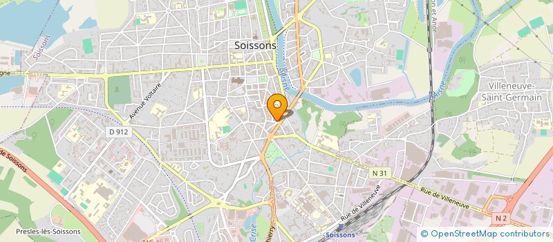 localisation de l'entreprise ECH SANTE  SOISSONS