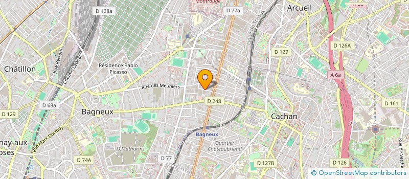 localisation de l'entreprise ECHAFAUDAGE DE BAGNEUX  BAGNEUX