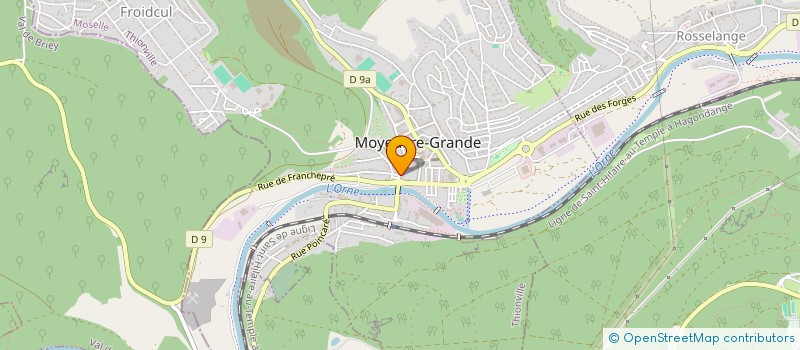 localisation de l'entreprise ECHAFAUDAGE EXPRESS  MOYEUVRE-GRANDE