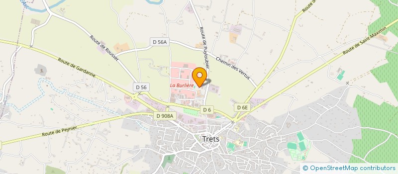 localisation de l'entreprise ECHAFAUDAGE SERVICES à TRETS