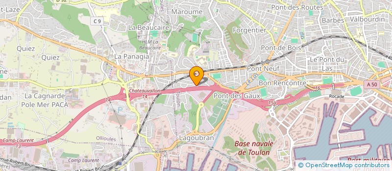 localisation de l'entreprise ECHAFAUDAGES 83 à TOULON