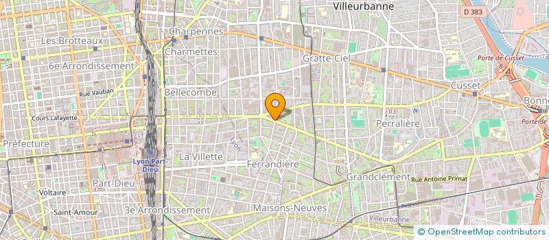 localisation de l'entreprise ECHAFAUMULTISERVICES  VILLEURBANNE