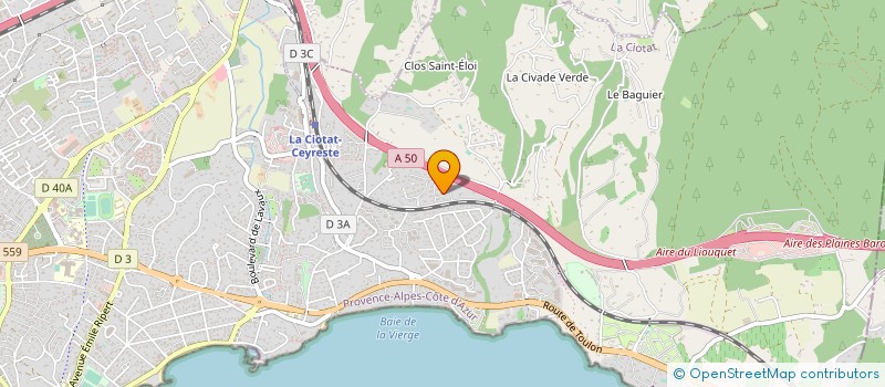localisation de l'entreprise ECHAFFAUDAGES DU MIDI à LA CIOTAT