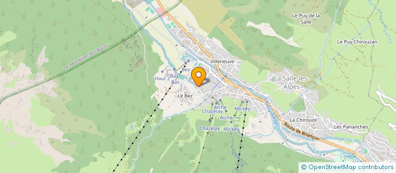 localisation de l'entreprise ECHAILLON 2200 à LE MONETIER-LES-BAINS