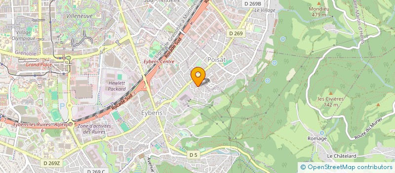 localisation de l'entreprise ECHAMALOC à EYBENS