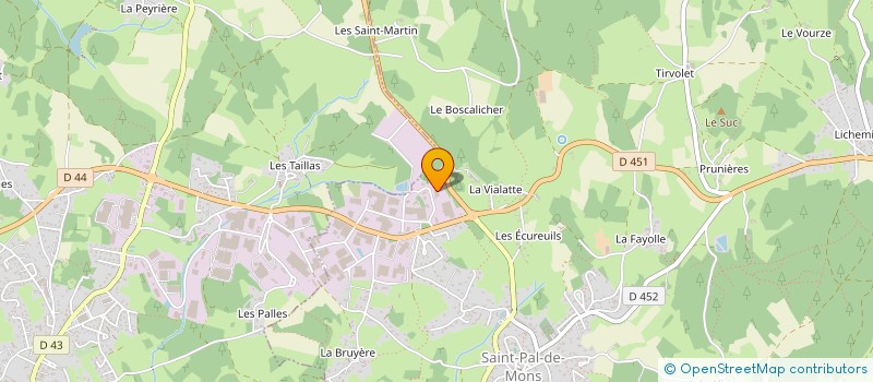 localisation de l'entreprise ECHAMPS 57  SAINT-PAL-DE-MONS