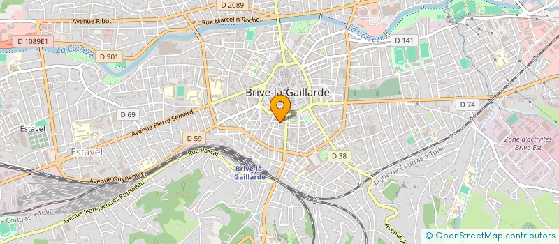 localisation de l'entreprise ECHANG LINGU CULTUR ECOL N DAME J D ARC  BRIVE-LA-GAILLARDE