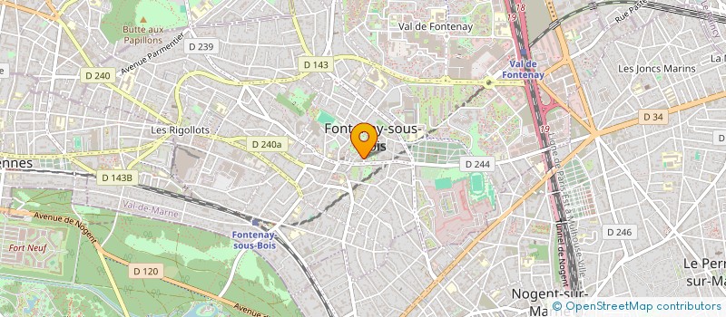 localisation de l'entreprise ECHANGE CREATIF à FONTENAY-SOUS-BOIS
