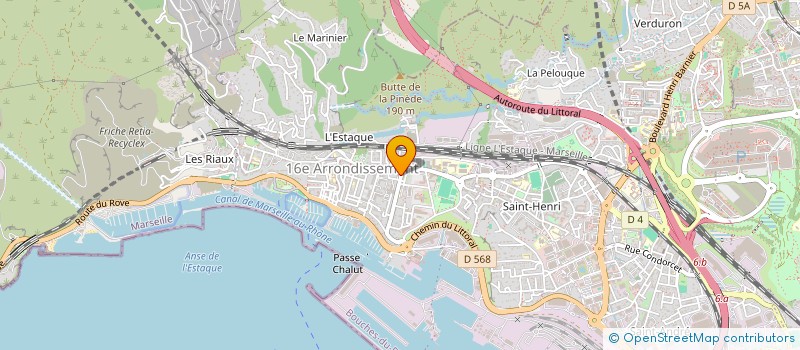 localisation de l'entreprise ECHANGE ET LOISIRS FENOUILLE à MARSEILLE