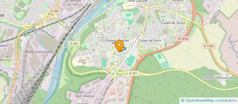 localisation de l'entreprise ECHANGE INTERCOMMUNAUTAIRE FRANCO MALGACHE ETHNIE ANTEMORO  CREIL