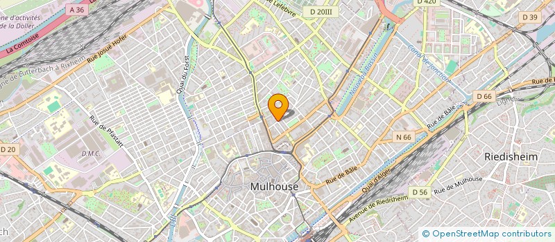 localisation de l'entreprise ECHANGE TRAVAIL INTERENTREP QUALIFIEES  MULHOUSE